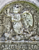 Headstone with Child Angel