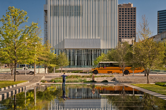 Wyly Theatre Center and Reflecting Pond