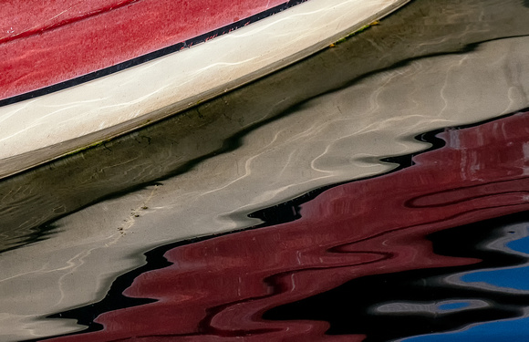 Red Boat and Reflection