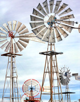 View of Multiple Windmills